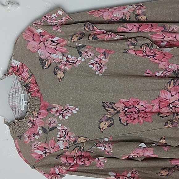 Maurice's Floral Ruffle Trim Mock Neck Sweater Size 2X Cottagecore Grandmacore‎ - Picture 2 of 9